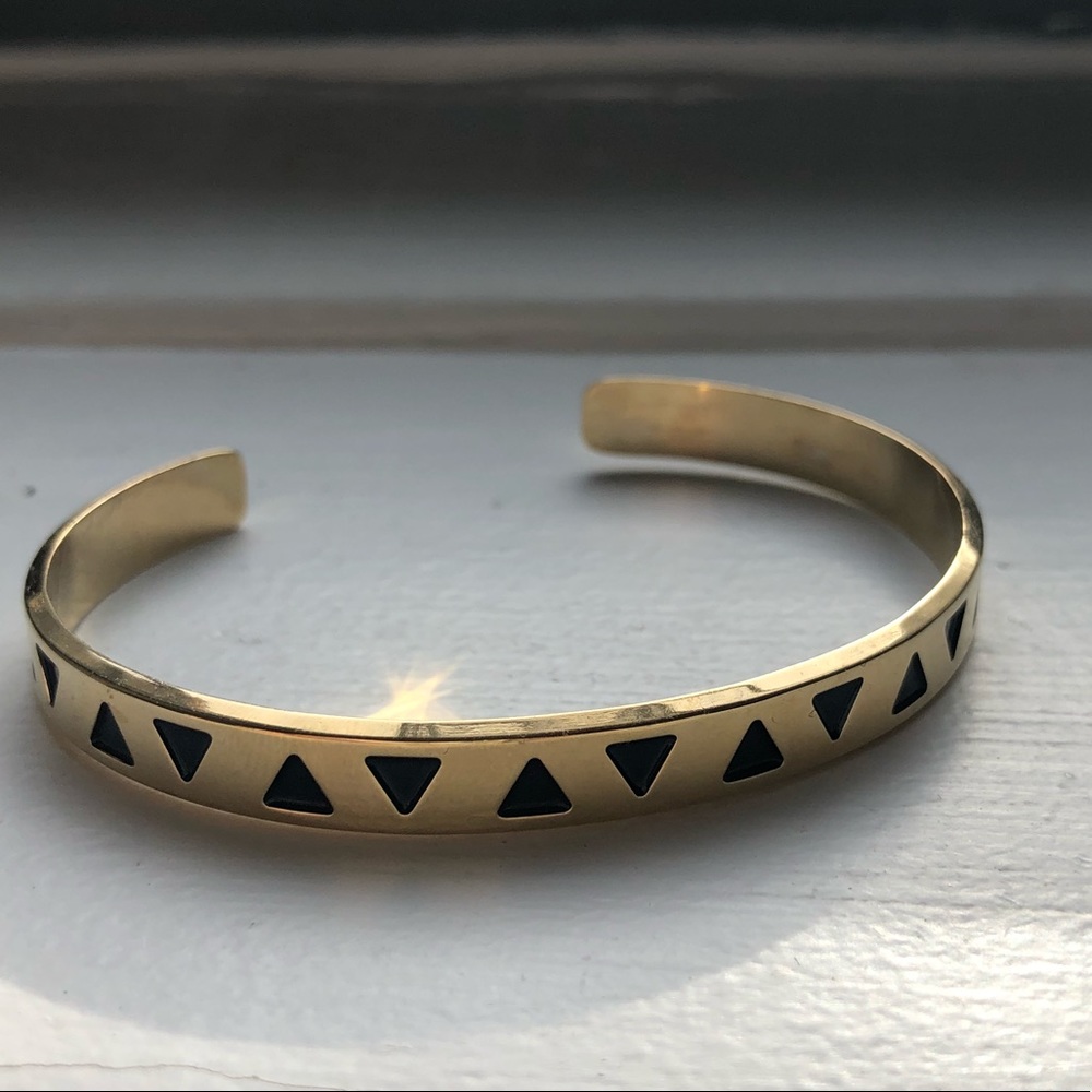 Gold cuff bracelet